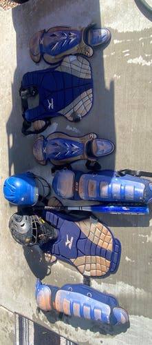 Blue Mizuno Catcher's Set (Used)
