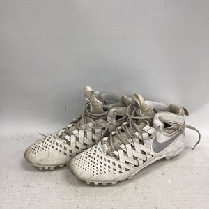 Used Nike LAX Cleats Mens White Senior 9.5 11851-S000046138