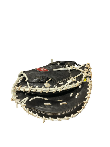 Used Rawlings SHUT OUT CATCHERS MITT BB/SB Catchers RH Throw Black 32 1/2" 11834-S000049697