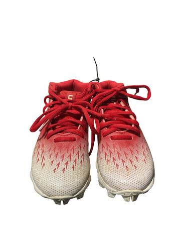 Used Under Armour CLEATS BB/SB Cleats Red Junior 01 11834-S000049722