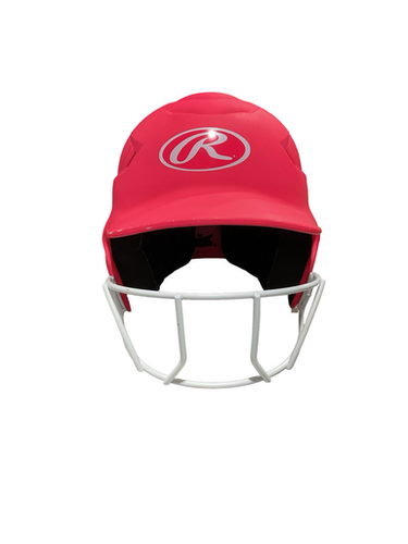 Used Rawlings SZ 6 1/2 - 7 1/2 Batting Helmet w/Mask Pink One Size 11834-S000049211
