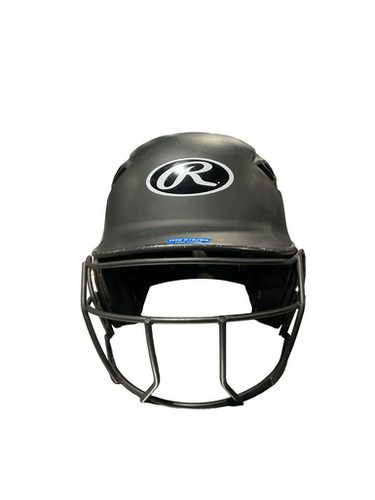 Used Rawlings BB BLACK HELMET MASK Batting Helmet w/Mask Black One Size 11834-S000049239