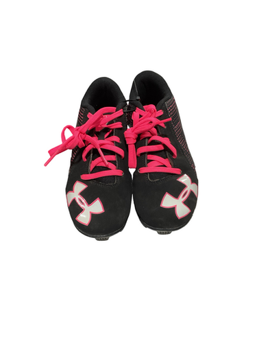 Used Under Armour PINK/BLK CLEATS BB/SB Cleats Pink Youth 12.0 11834-S000049311