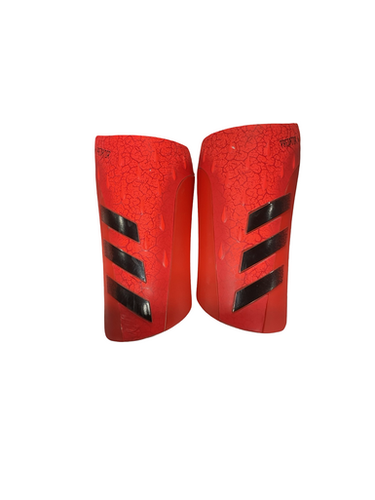 Used Adidas Soccer Shin Guards Adult Orange MD 11834-S000049434