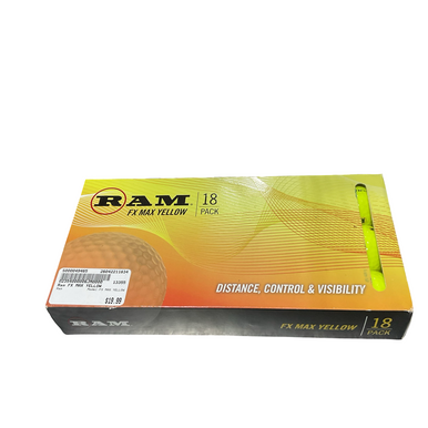 Used Ram FX MAX YELLOW 18 Pack - Golf Balls 11834-S000049463