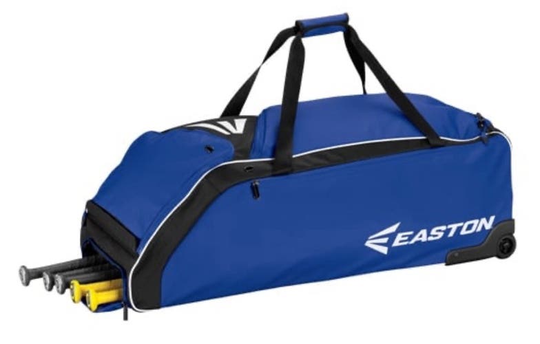 Easton E610W Wheeled Baseball Catchers Bat Bag 36”x14.5x12 Softball Sports Blue