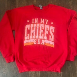 Red Adult Unisex Small Kansas City Chiefs Sweatshirt size small excellent condition (Used)