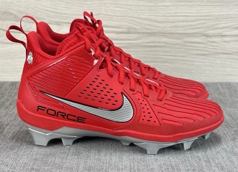 Men 11.5 Nike Force‎ Savage Pro 3 Football Cleats PE Ohio State Player Exclusive Size 11.5 - Nike Force Savage Pro 3 Football Cleats Ohio  main image 2