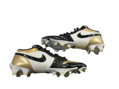 Used Nike Adult FB Cleats Black And Gold Senior 13.5 11873-S000238384