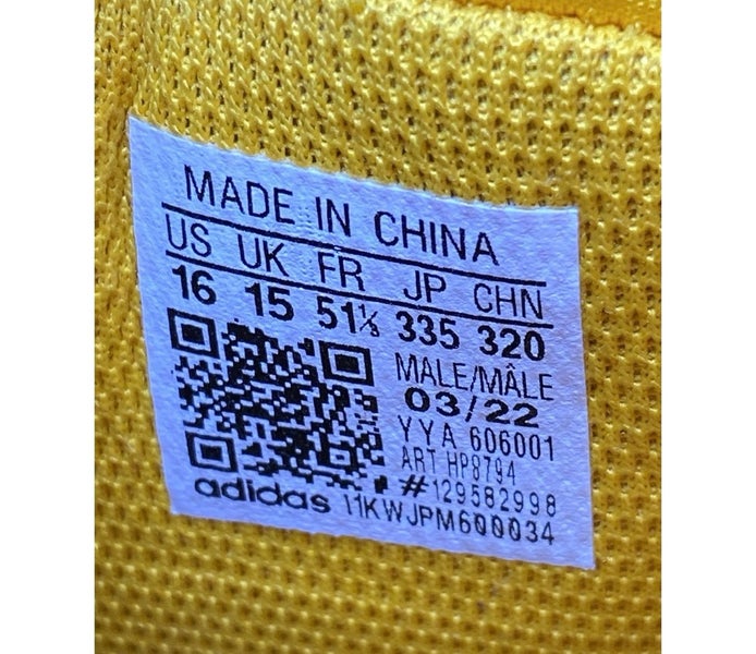 Men Size 16 Adidas Nasty 2.0 Team Collegiate Gold/Black  display picture 2