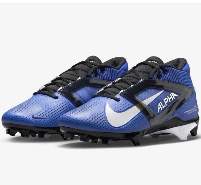 Men's Size 9 Nike Alpha Menace 4 Pro Football Cleats Hyper Royal Blue FD7037-400