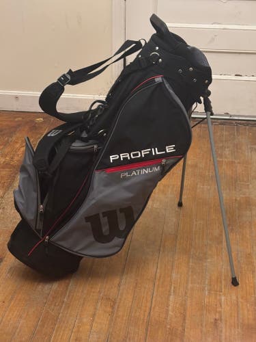 Men's Wilson Profile Platinum Stand Bag and Head Covers (New)