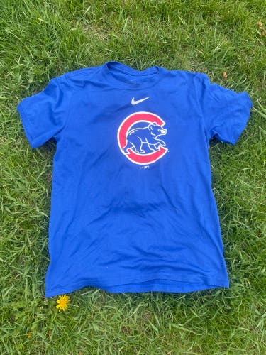 Chicago Cubs Blue Medium Men's Nike Dri Fi Shirt (Used)