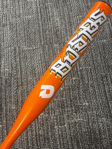 Orange DeMarini Bustos Alloy Bat (-11) Alloy 21 oz 32" (Used)