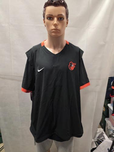 NWT Baltimore Orioles Nike Short Sleeve Pullover Jacket XXL 2XL MLB