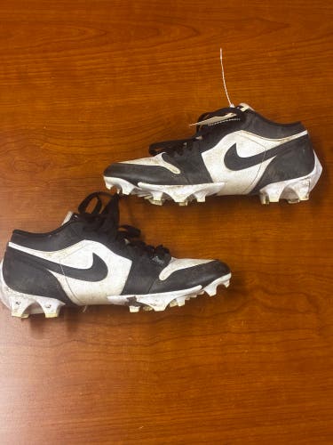 Black Men's Size M 8.5 (W 9.5) Adult Air Jordan Cleats (Used)