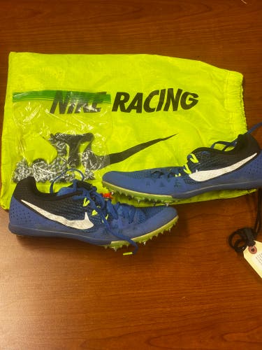 Blue Men's Size M 8.0 (W 9.0) Adult Nike Zoom Rival Fly Shoes (Used)