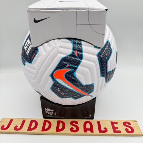 Nike Flight Soccer Ball Size 5 ACC White Blue Hyper Crimson FZ3025-100 24/25 NEW

New In Box