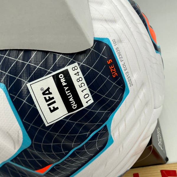 Nike Flight Soccer Ball Size 5 ACC White Blue Hyper Crimson FZ3025