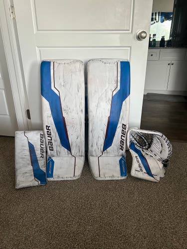 Pro Stock Bauer Supreme Shadow Custom Goalie Full Set - Senior Large  (Used)