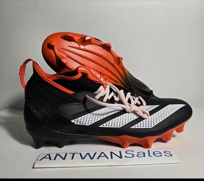 2024 Adidas Adizero Electric Miami Hurricanes PE Football Cleats JQ6515 Men\'s 15 Adidas Adizero Electric  main image 3