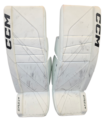 CCM Extreme Flex 6 Pro Goalie Leg Pads 36 +2" Pro Stock Used NCAA (15527)