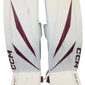 CCM Axis XF Pro Goalie Leg Pads 37 +1.5" Pro Stock Used NCAA (15528)
