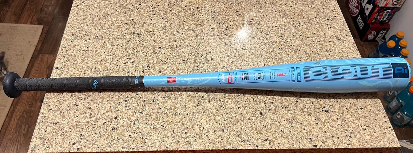 2025 Rawlings Clout AI Alloy USABat Certified Bat (-10) 19 oz 29" (Used)