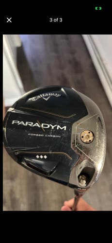 2023 Callaway Paradym Triple Diamond Right Handed Driver Stiff Flex 9 Loft Graphite Shaft (Used)