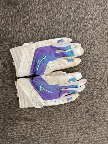 Used Mizuno BB/SB Batting Gloves Royal Blue MD 11614-S000235493