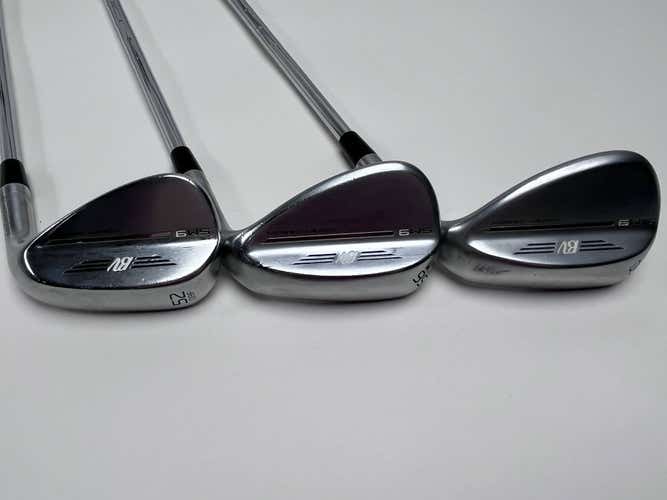 Titleist Vokey SM9 Tour Chrome Wedge Set 52* 8 56* 8 60* 4 KBS Tour Lite Stiff