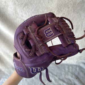 Purple Wilson A2000 RH Infield Baseball Glove 11.5" (Used)