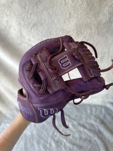 Purple Wilson A2000 RH Infield Baseball Glove 11.5" (Used)