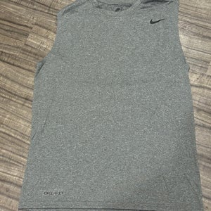 Nike Dri Fit Tank Top Adult Large Gray New with Tags The Nike Tee