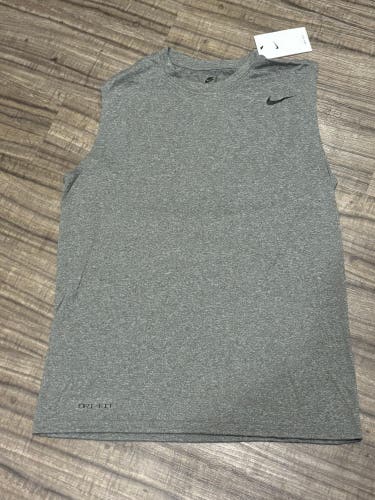Nike Dri Fit Tank Top Adult XXL Gray New with Tags The Nike Tee