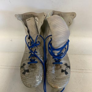 Used Under Armour Adult FB Cleats White Senior 11 11823-S000038745