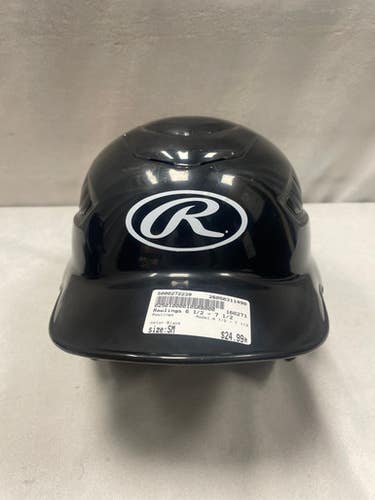 Used Rawlings 6 1/2 - 7 1/2 Batting Helmet No Mask Black SM 11490-S000272239