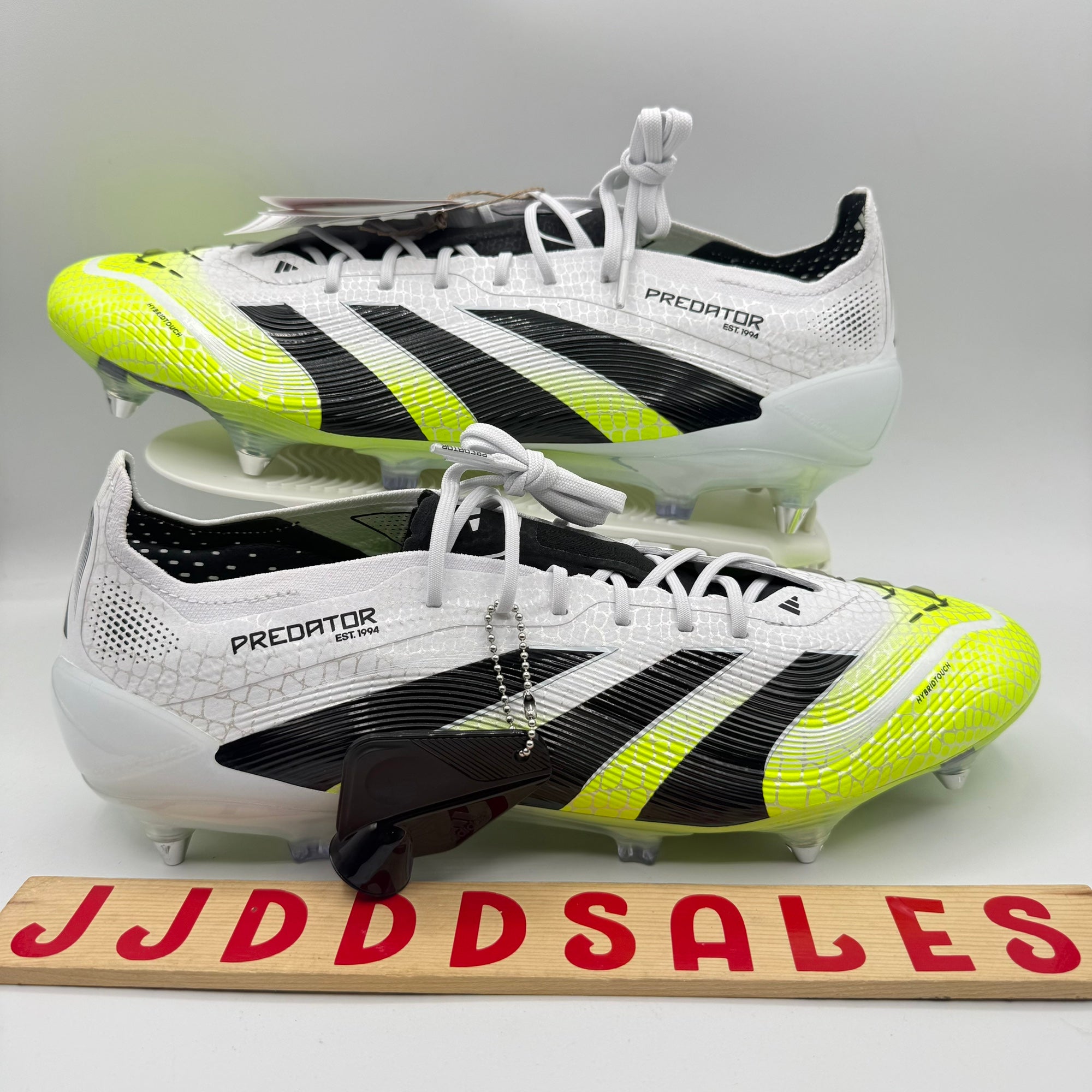 Adidas Predator Elite SG Cleats Cloud White Black Lucid Lemon JI1067 Mens Size 9 adidas-predator-elite-firm-  main image 2