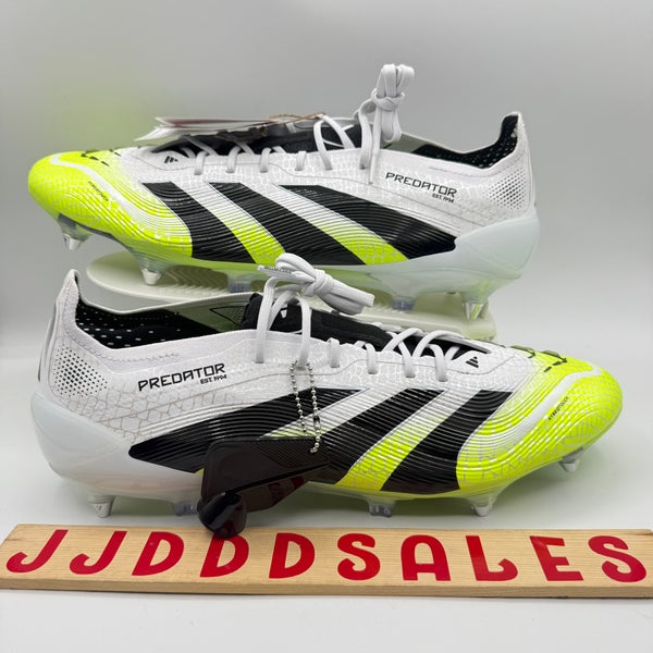 Adidas Predator Elite SG Soccer Cleats JI1067 White Black Lucid Lemon Men Sz 13
New Without Box