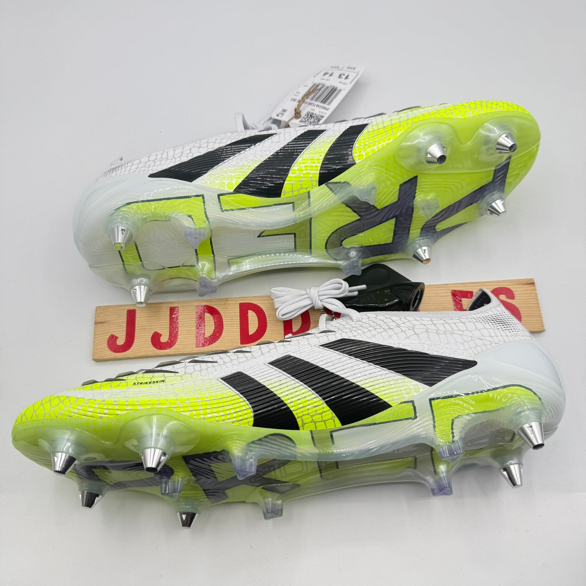 Adidas Predator Elite SG Cleats White/Black/Lemon JI1067 Men\'s Size 13 New BRAND NEW Adidas Predator Elite SG Men main image 2