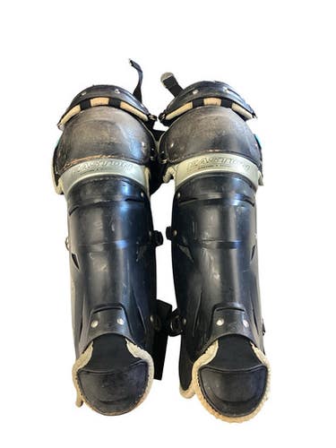 Used Easton EASTON SHIN GUARDS Catchers Leg Guards Black Intermed 11760-S000091106