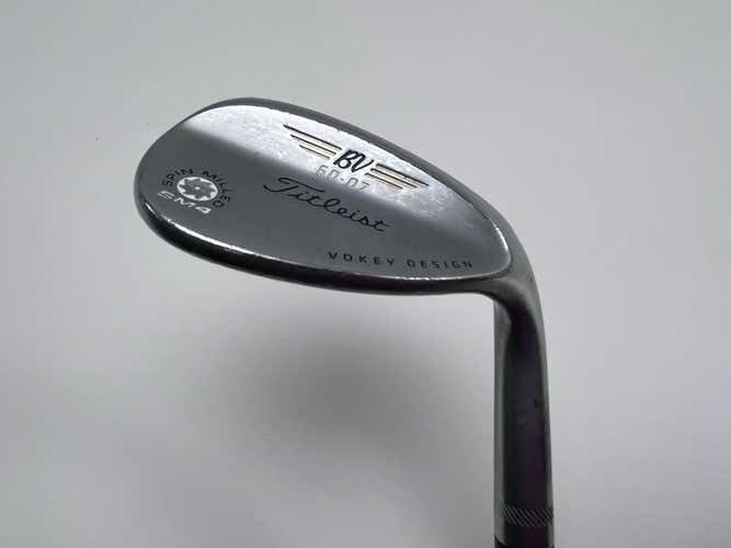 Titleist Vokey Spin Milled SM4 Chrome Wedge 60* 7 Bounce Wedge Steel Mens RH