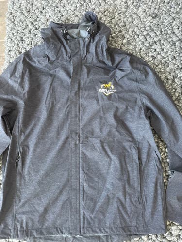 Mad Dog National Black Men's Large Rain Jacket (New)