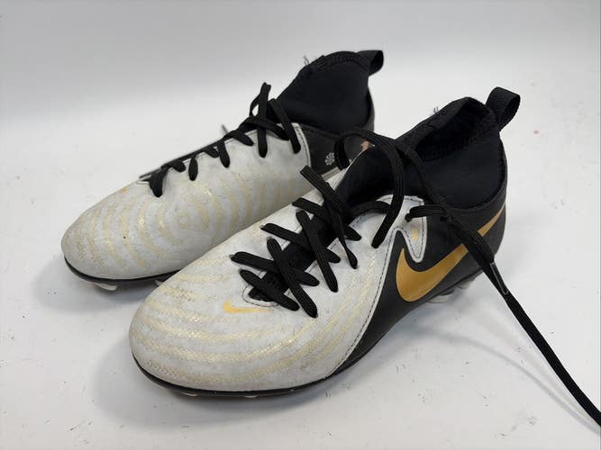 Nike Phantom Luna 2 Club MG Soccer Cleats, Size 2Y, White/Black