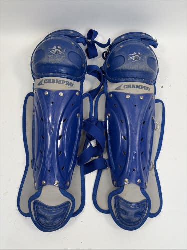 Champro AirTec Catchers Leg Guards, 13", Blue