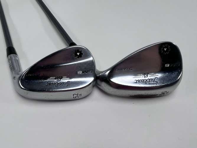 Titleist Vokey SM6 Tour Chrome Wedge Set 52* 8 | 56* 10 Kuro Kage 50g Ladies RH