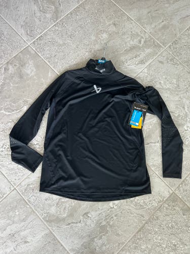 (New) BAUER NECKPROTECT LONG SLEEVE BASELAYER TOP - ADULT