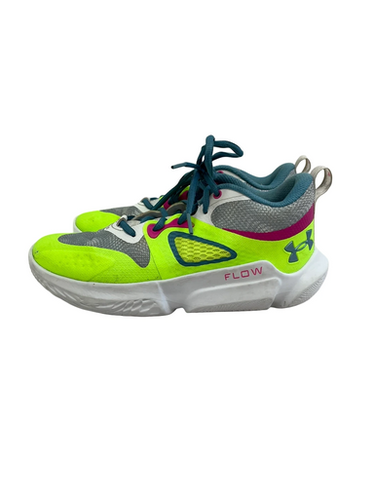 Used Under Armour FLOW BREAKTHRU Basketball Shoes W Optic Yellow Senior 7.5 11692-S000149824