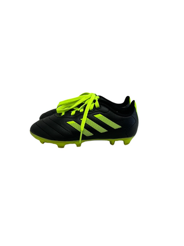 Used Adidas GOLETTO Soccer Cleats Black And Optic Yellow Youth 12.0 11692-S000149818
