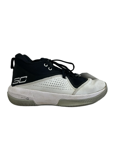 Used Under Armour CURRY 3ZERO Basketball Shoes M Black And White Senior 8.5 11692-S000148792